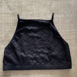High cut lace bralette